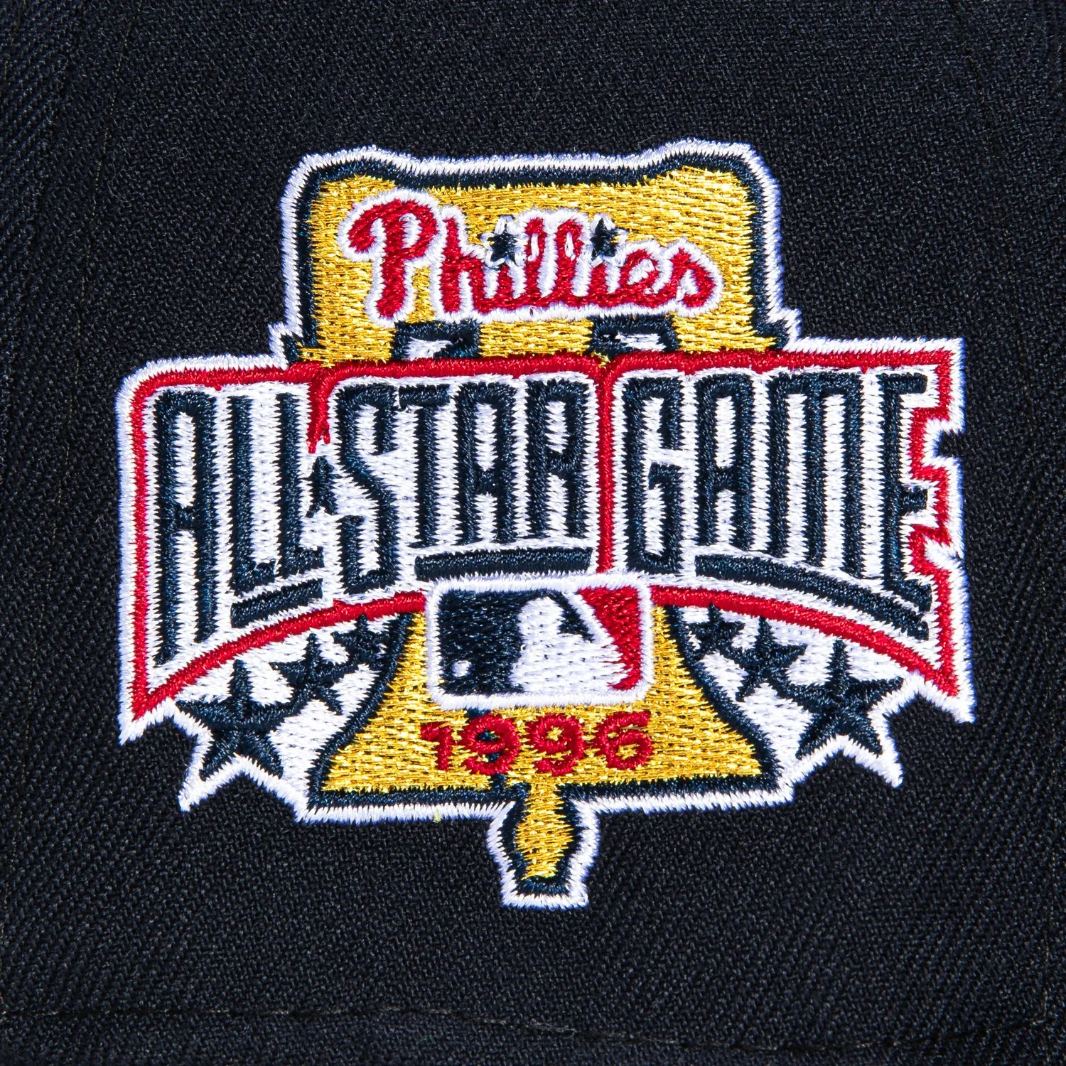 New Era 59Fifty Deep Ocean Gold Philadelphia Phillies 1996 All Star Game Patch Hat - Navy. Gold