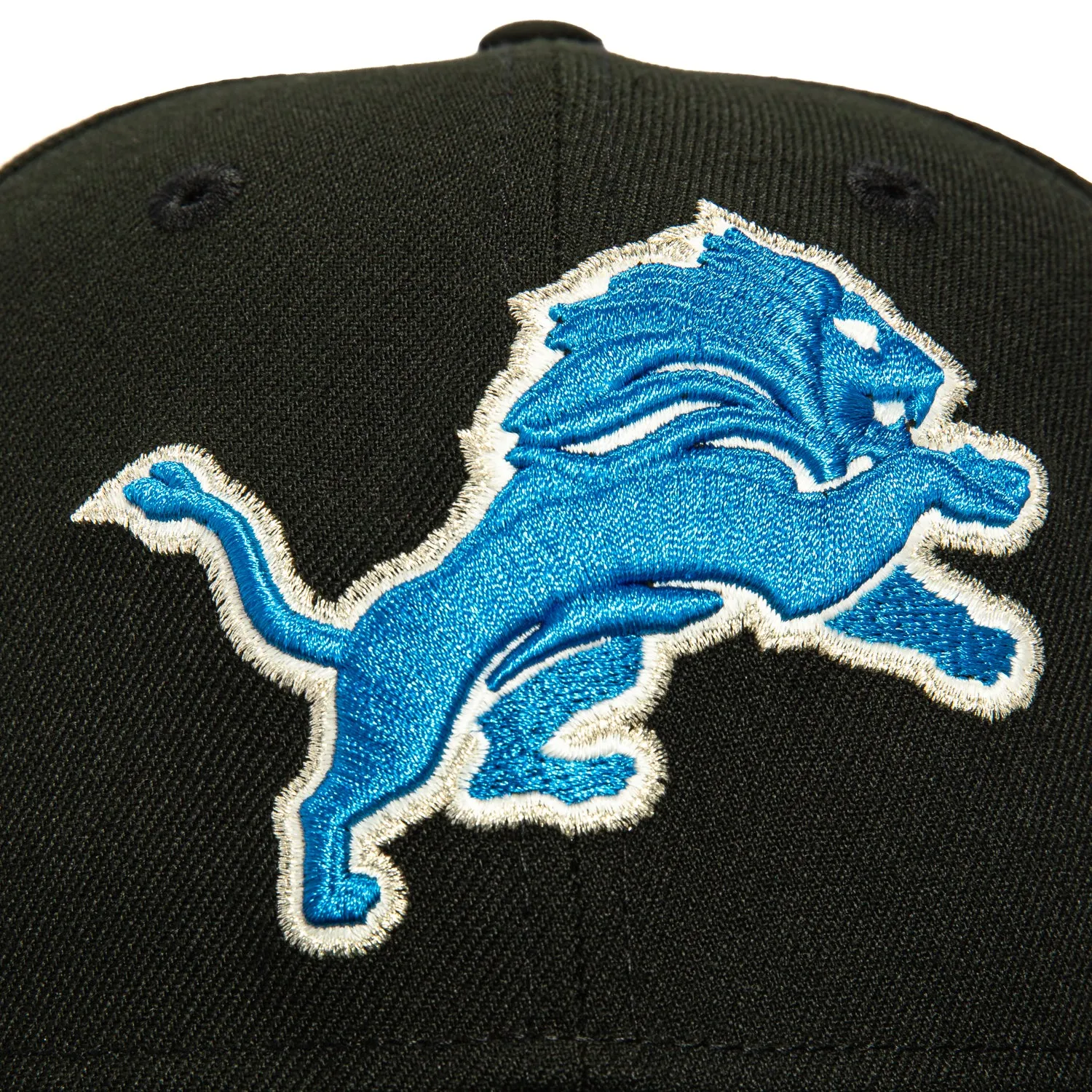 New Era 59Fifty Detroit Lions 75th Anniversary Patch Hat - Black