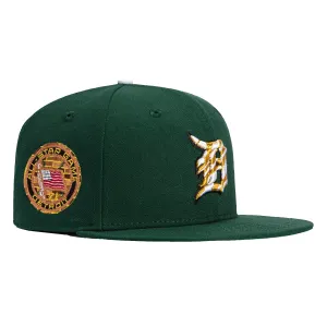 New Era 59Fifty Detroit Tigers 1971 All Star Game Patch BP Hat - Green, Metallic Gold