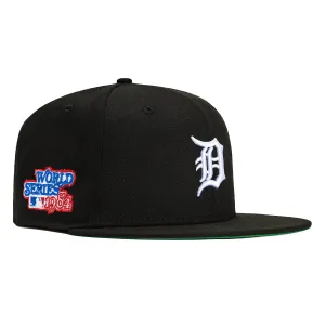 New Era 59Fifty Detroit Tigers 1984 World Series Patch Hat -  Black, White