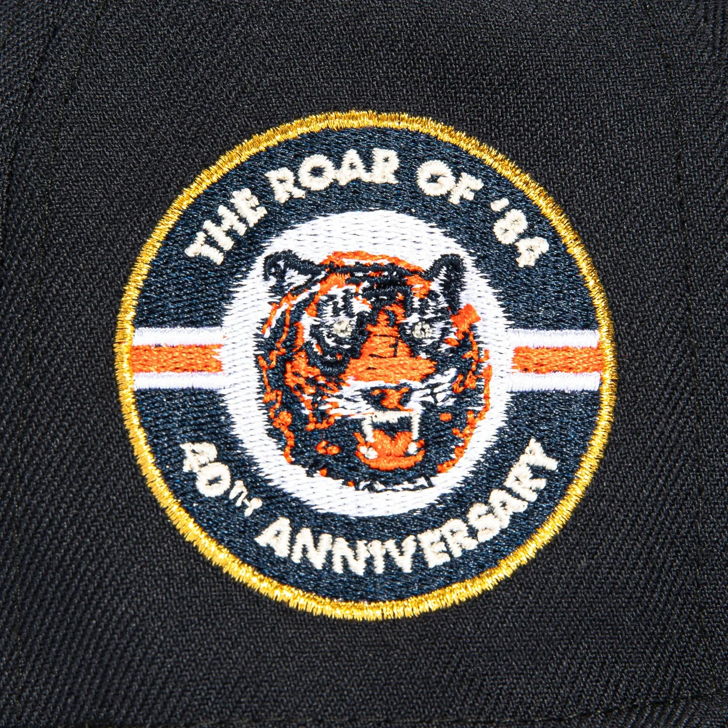 New Era 59Fifty Detroit Tigers 40th Anniversary Champions Patch Hat - Navy. Orange