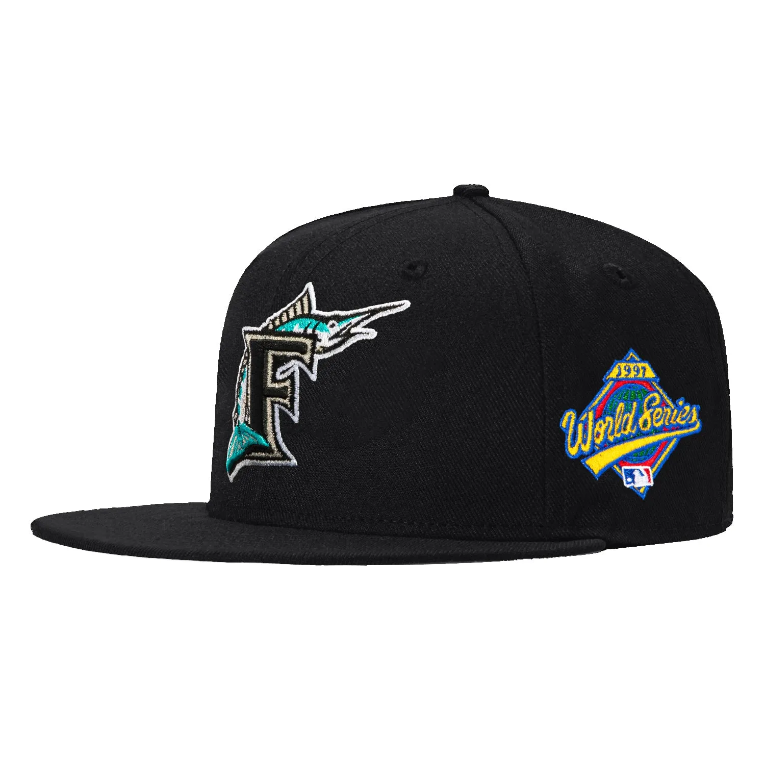 New Era 59Fifty Florida Marlins 1997 World Series Patch Hat - Black