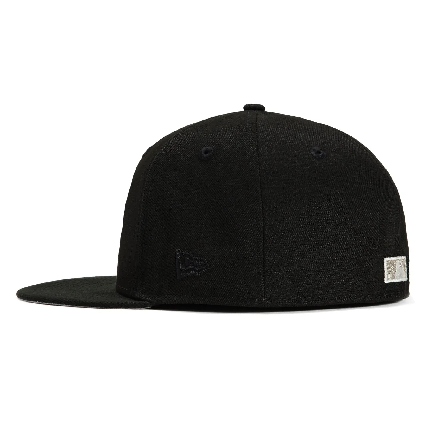 New Era 59Fifty Glow in the Dark New York Mets 25th Anniversary Patch Word Hat - Black. White