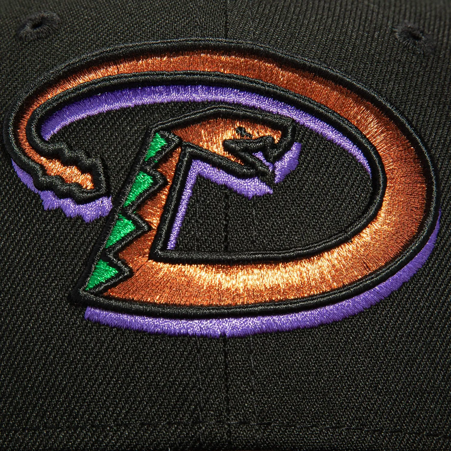 New Era 59Fifty Green Leaf Camo Arizona Diamondbacks 2001 World Series Patch D Hat - Black, Realtree