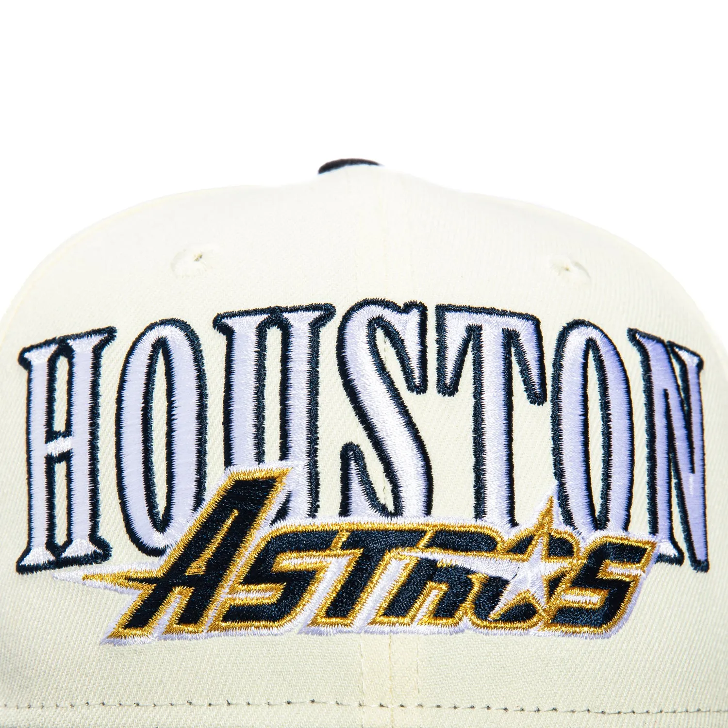New Era 59Fifty Houston Astros 30th Anniversary Stadium Patch Word Hat - White. Navy