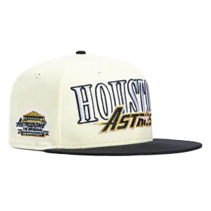 New Era 59Fifty Houston Astros 30th Anniversary Stadium Patch Word Hat - White. Navy