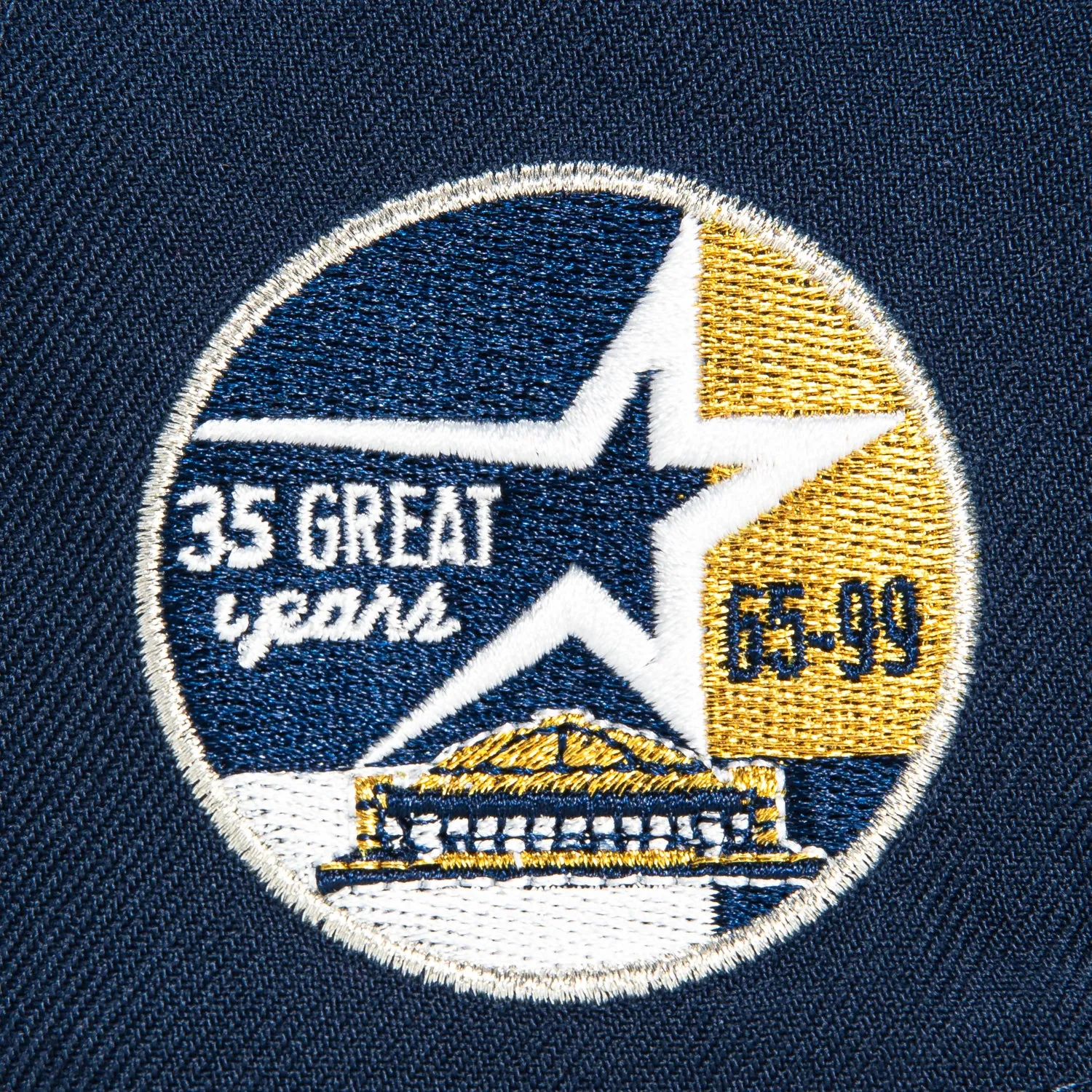 New Era 59Fifty Houston Astros 35th Anniversary Stadium Patch BP Hat - Navy. Black