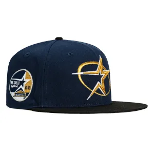 New Era 59Fifty Houston Astros 35th Anniversary Stadium Patch BP Hat - Navy. Black