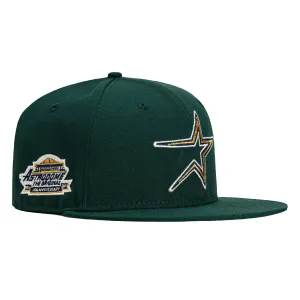 New Era 59Fifty Houston Astros Astrodome Patch Hat - Green. Metallic Gold