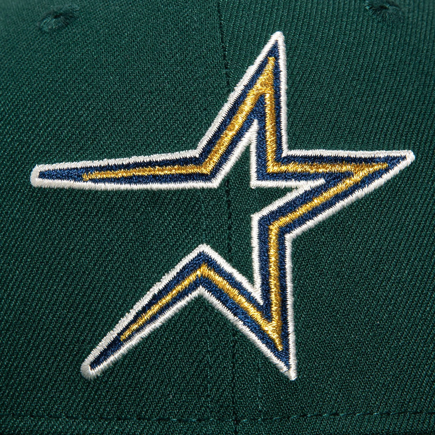 New Era 59Fifty Houston Astros Astrodome Patch Hat - Green. Metallic Gold