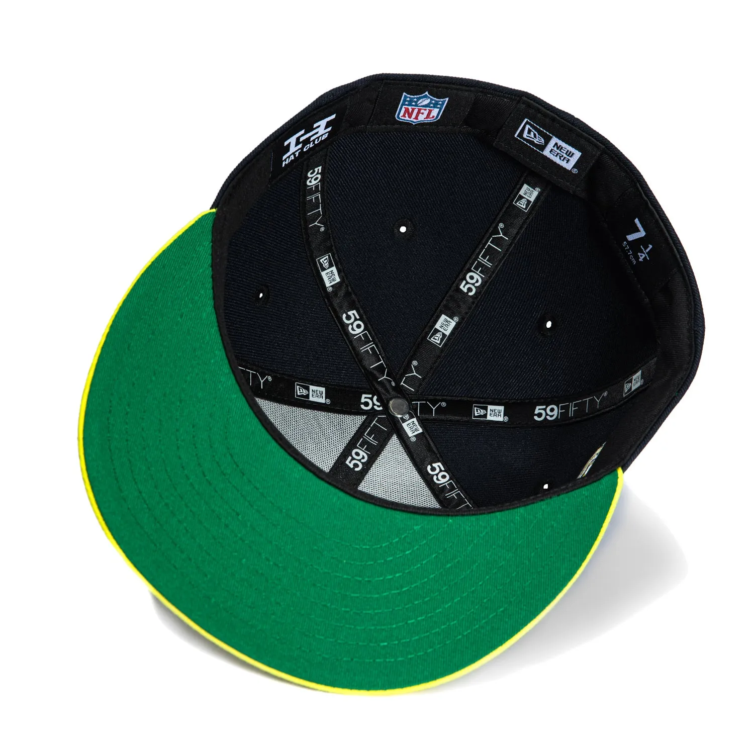 New Era 59Fifty Houston Texans 20th Anniversary Patch Hat - Navy. Yellow