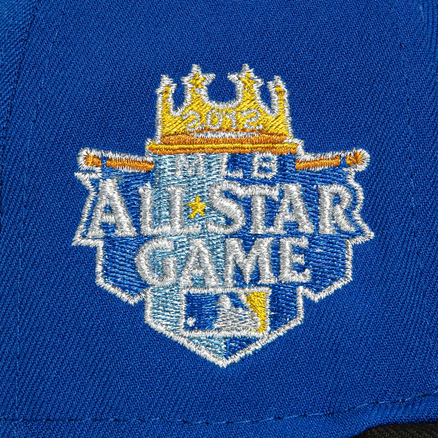New Era 59Fifty Kansas City Royals 2012 All Star Game Patch Script Hat - Royal, Black