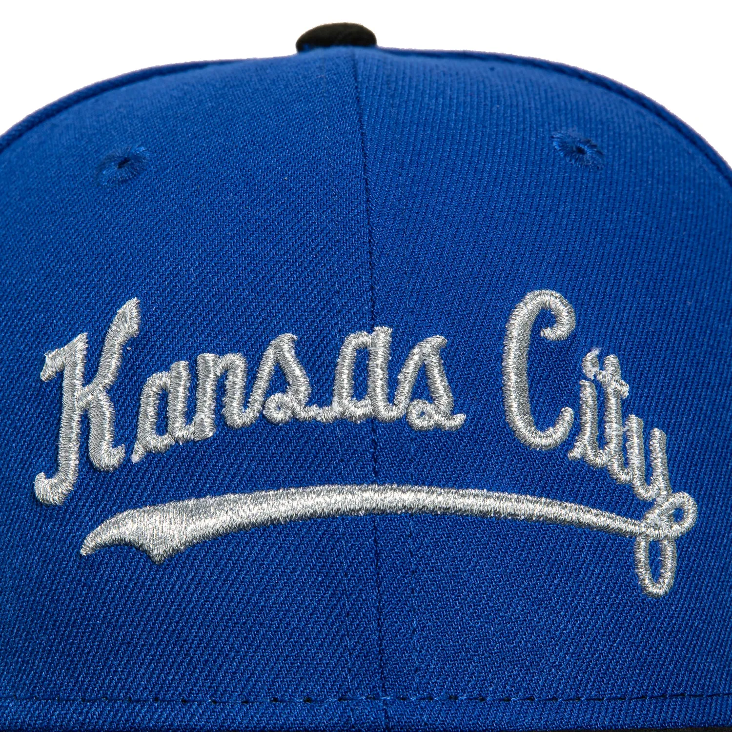 New Era 59Fifty Kansas City Royals 2012 All Star Game Patch Script Hat - Royal. Black