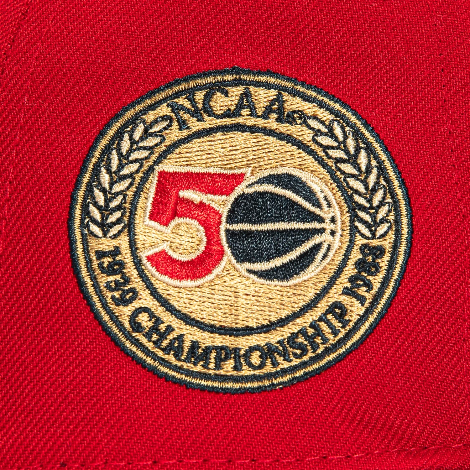 New Era 59Fifty Kansas Jayhawks 1988 Final Four Patch Final Four Hat - Red, Royal