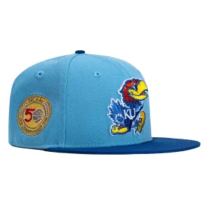 New Era 59Fifty Kansas Jayhawks 1988 Final Four Patch Hat - Light Blue, Royal