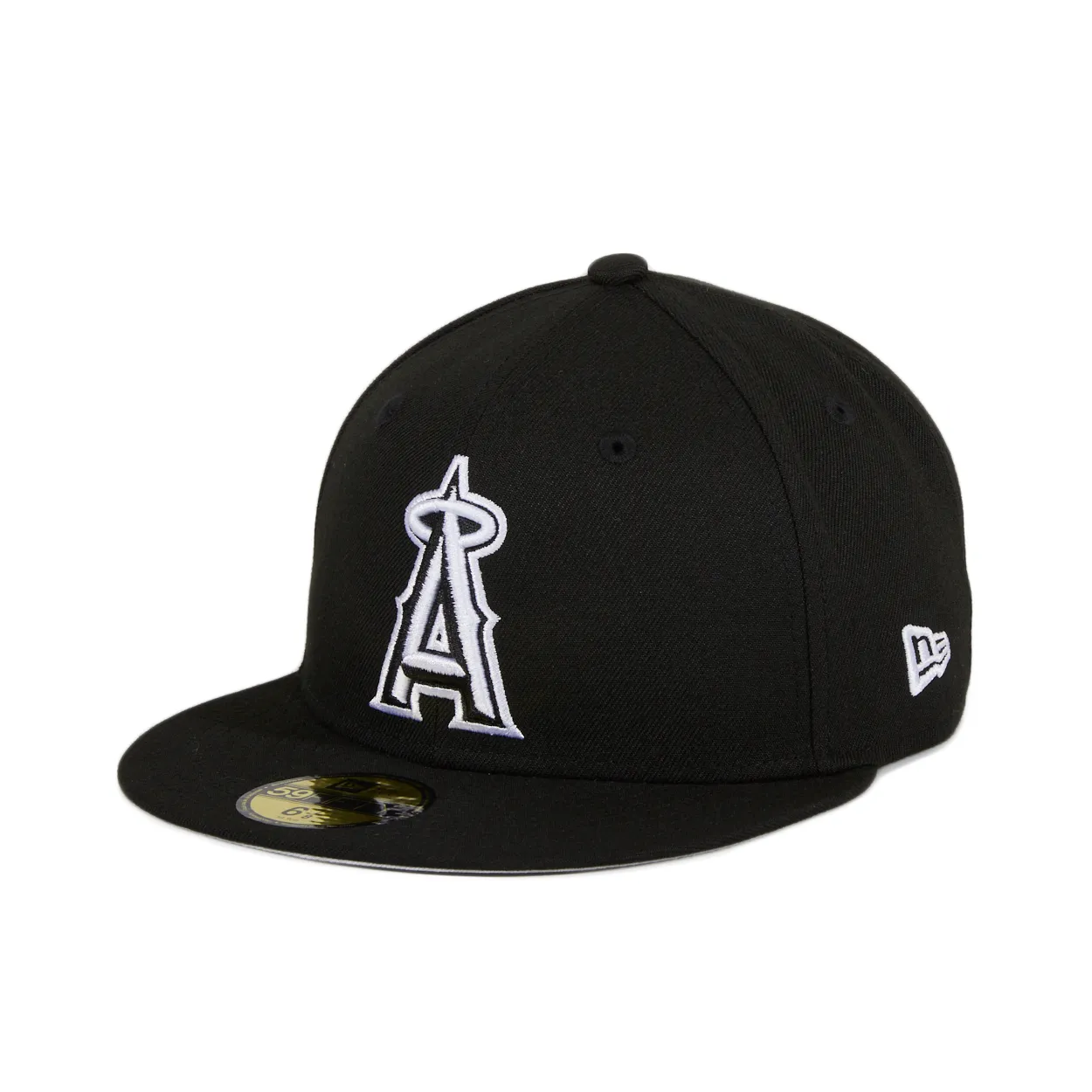 New Era 59Fifty Los Angeles Angels Hat - Black. White