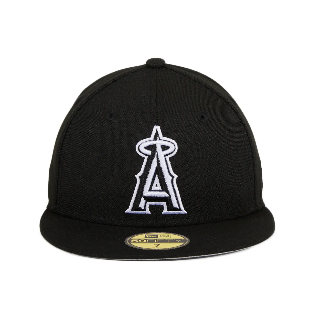 New Era 59Fifty Los Angeles Angels Hat - Black. White
