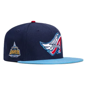 New Era 59Fifty Los Angeles Angels Logo Patch Alternate Hat - Light Navy, Light Blue