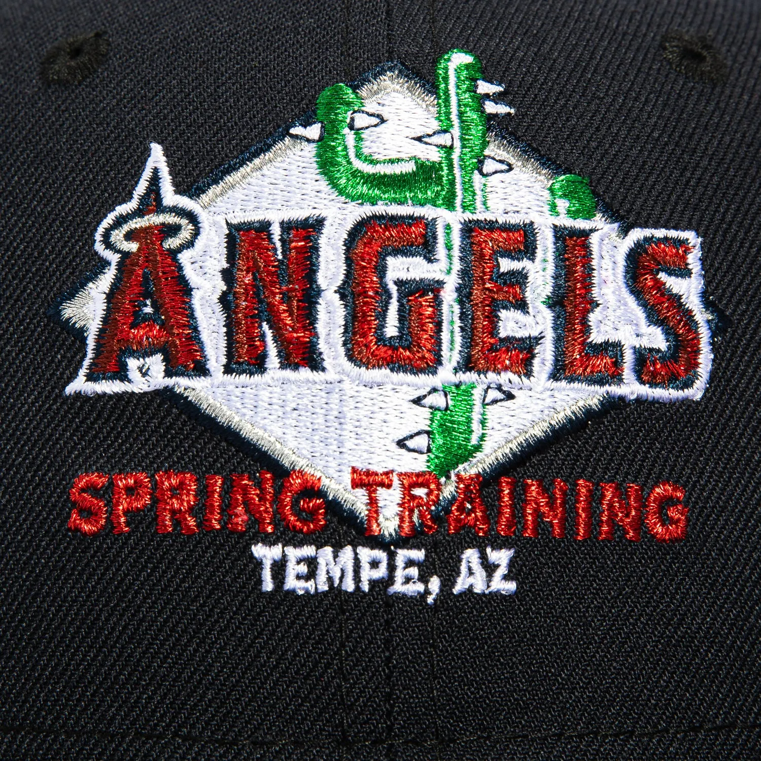 New Era 59Fifty Los Angeles Angels Logo Patch Spring Training Logo Trucker Hat - Navy