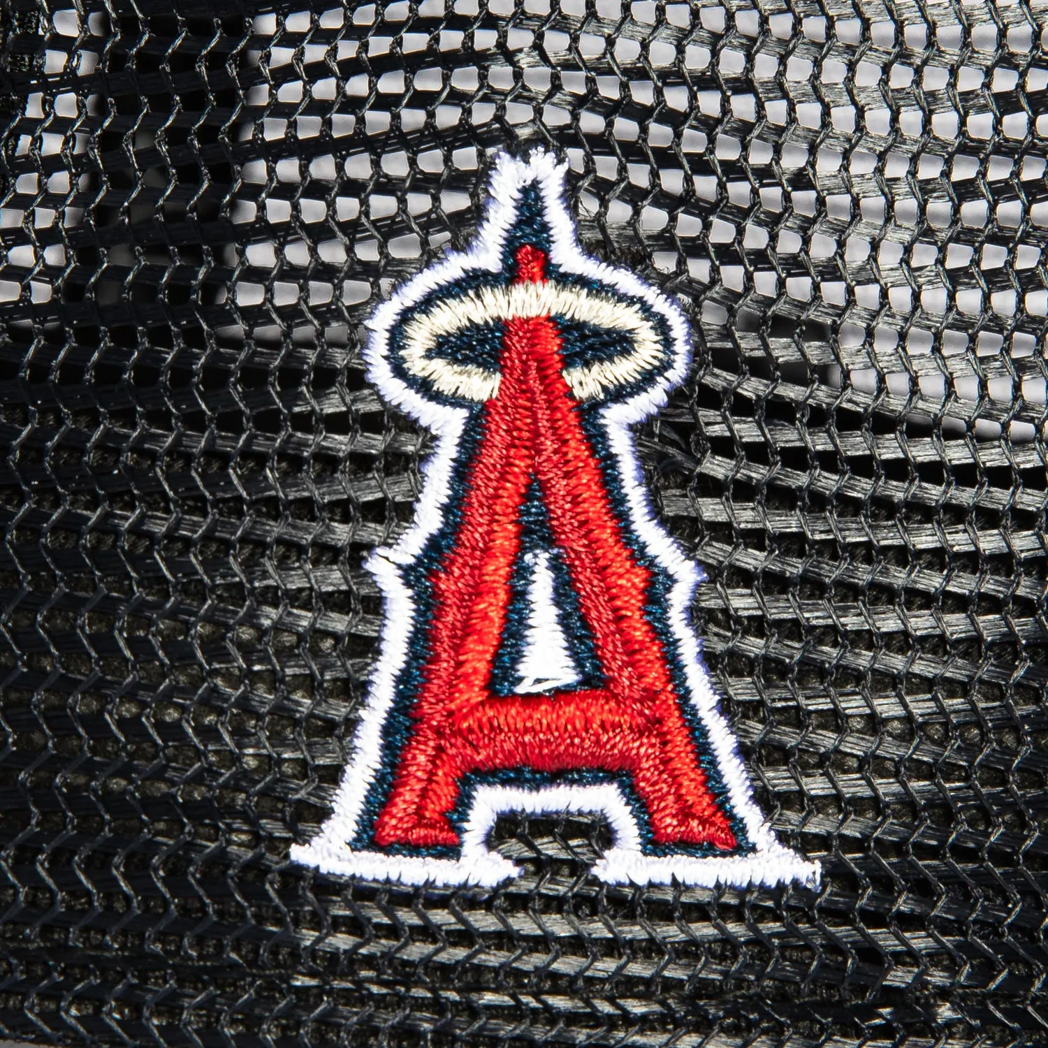New Era 59Fifty Los Angeles Angels Logo Patch Spring Training Logo Trucker Hat - Navy