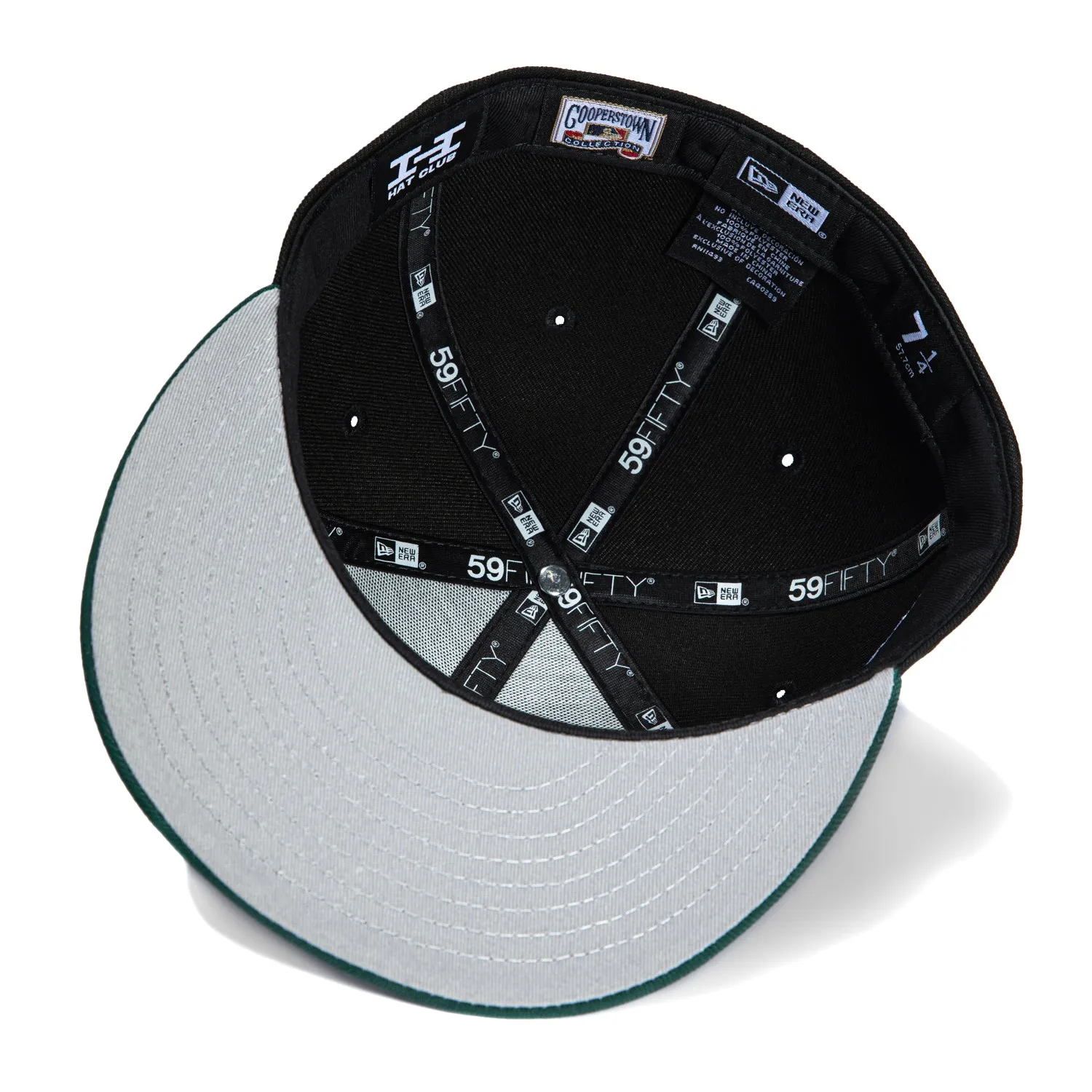 New Era 59Fifty Los Angeles Dodgers 1963 World Series Patch Script Hat - Black, Green, Metallic Silver