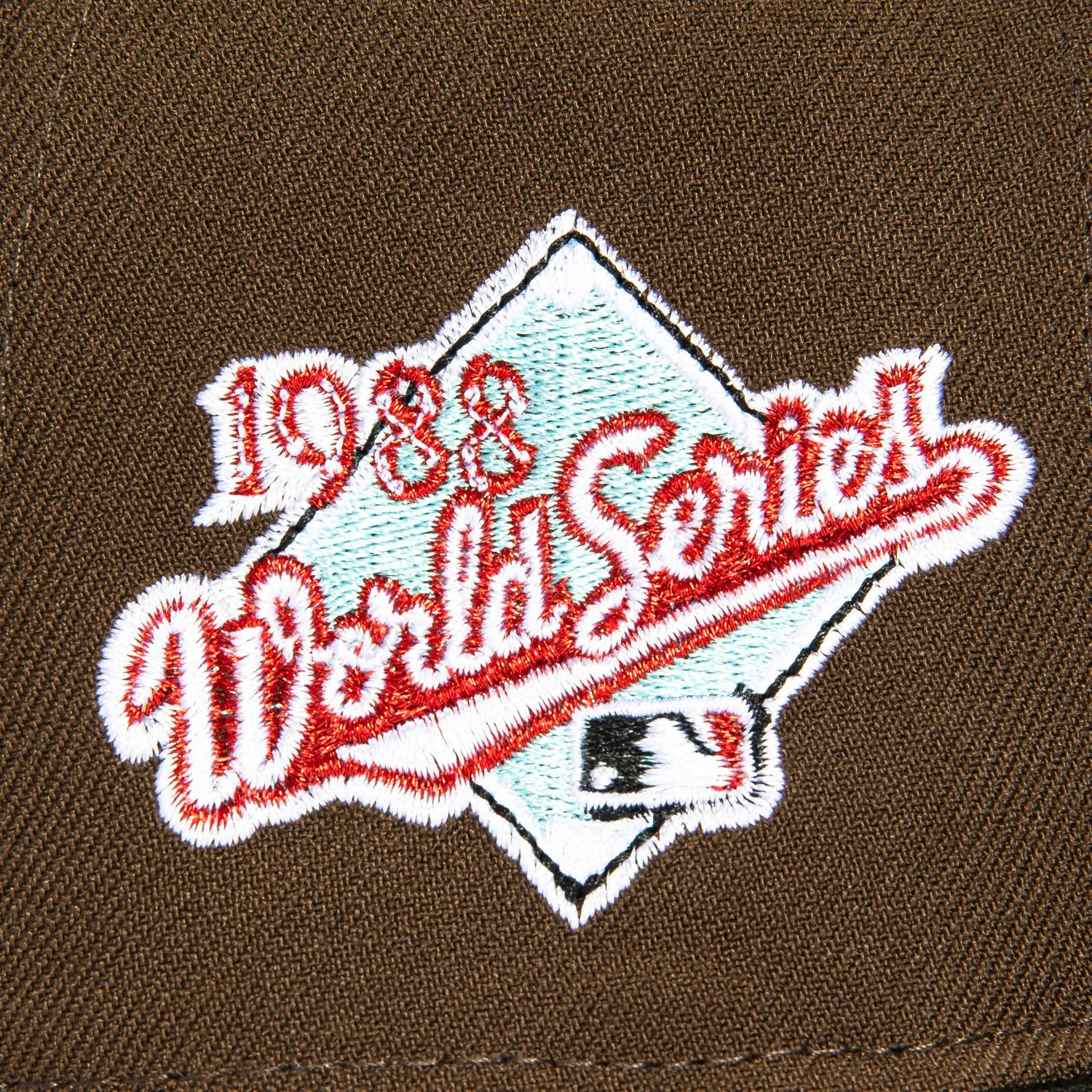 New Era 59Fifty Los Angeles Dodgers 1988 World Series Patch Hat - Brown, Black, White