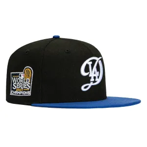 New Era 59Fifty Los Angeles Dodgers 2024 World Series Champions Patch City Hat - Black. Royal