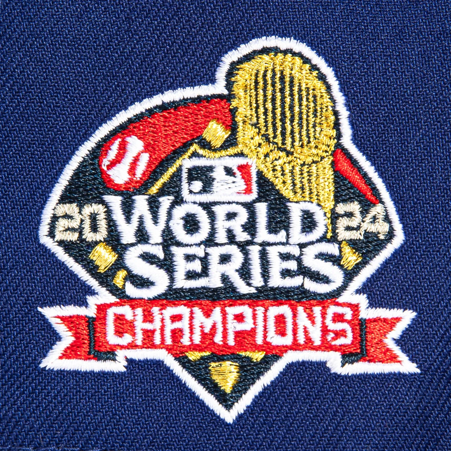 New Era 59Fifty Los Angeles Dodgers 2024 World Series Champions Patch Hat - Royal, Gold