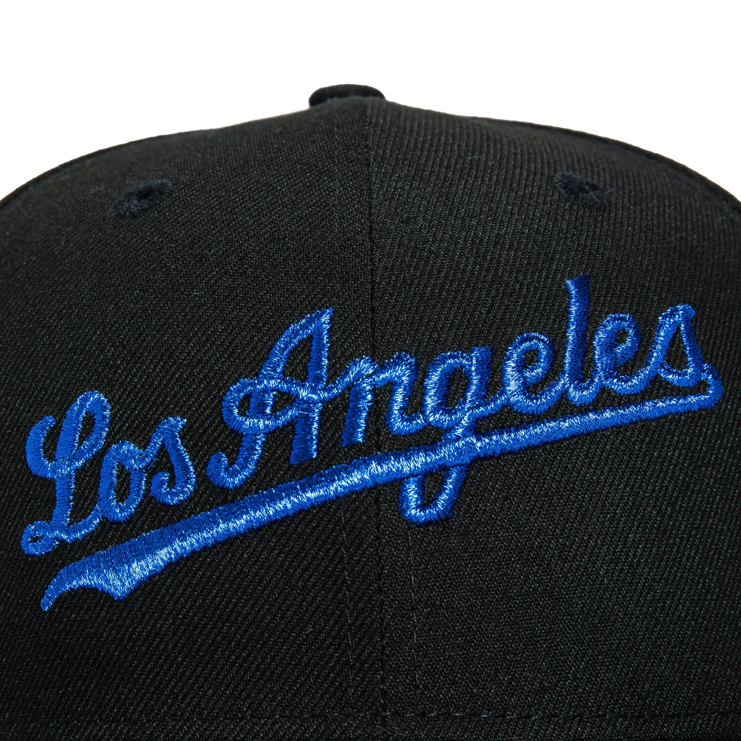 New Era 59Fifty Los Angeles Dodgers 40th Anniversary Patch Script Hat - Black, Royal