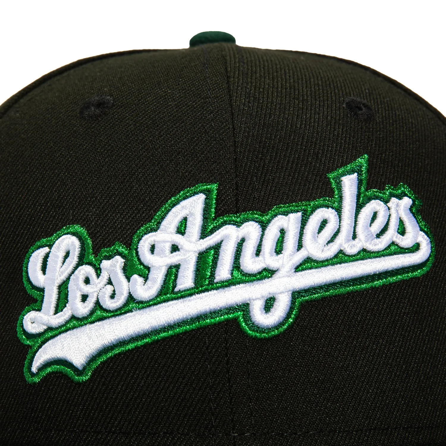 New Era 59Fifty Los Angeles Dodgers 40th Anniversary Stadium Patch Word Hat - Black, Green