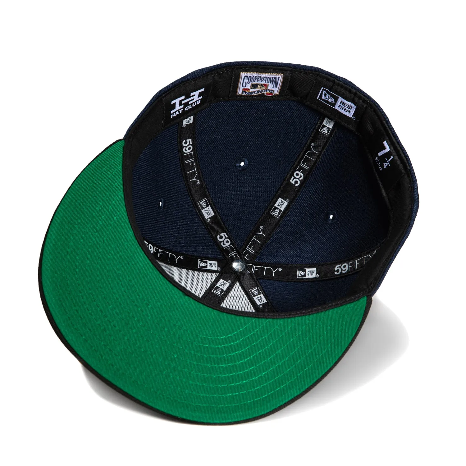 New Era 59Fifty Los Angeles Dodgers 50th Anniversary Stadium Patch Hat - Navy. Black. Metallic Silver