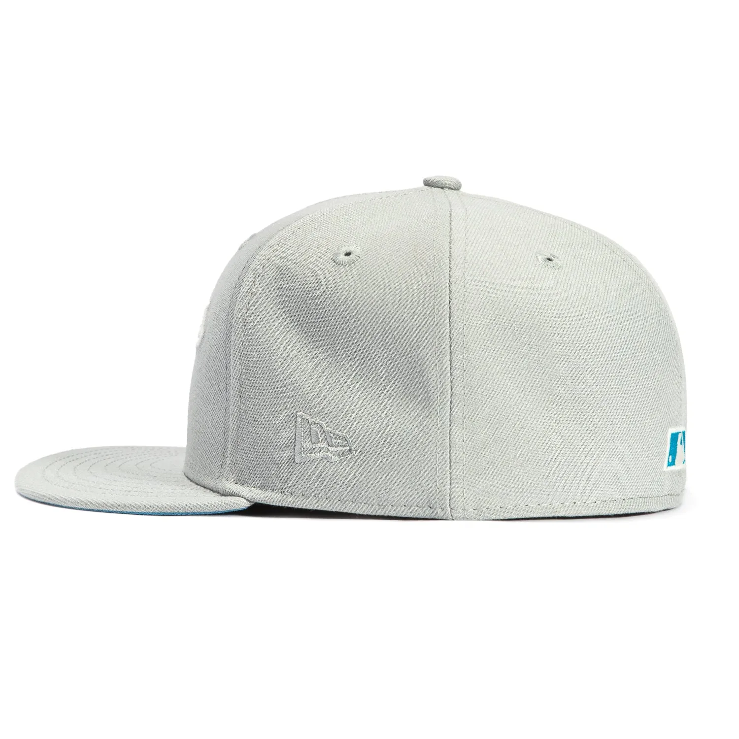 New Era 59Fifty Los Angeles Dodgers 50th Anniversary Stadium Patch Script Hat - Grey, White