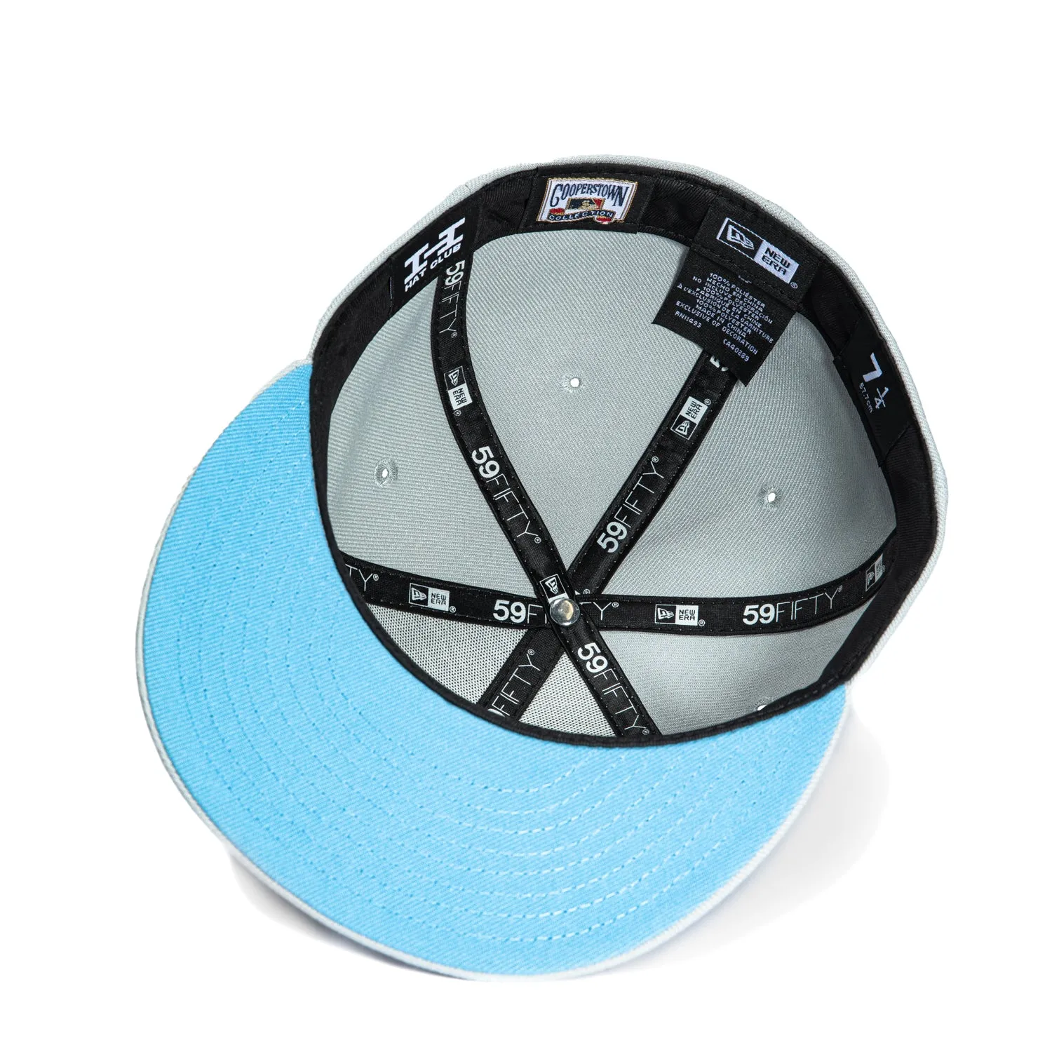 New Era 59Fifty Los Angeles Dodgers 50th Anniversary Stadium Patch Script Hat - Grey, White