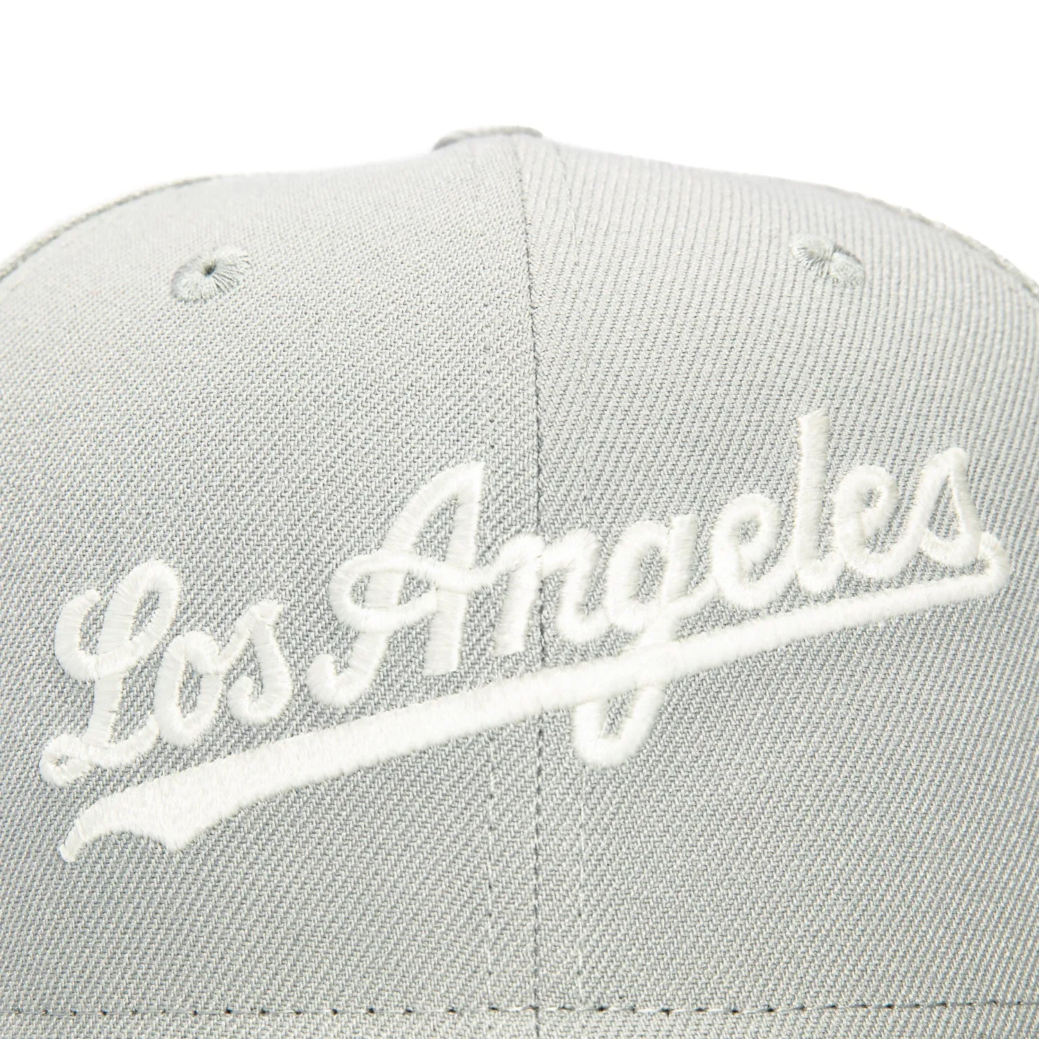 New Era 59Fifty Los Angeles Dodgers 50th Anniversary Stadium Patch Script Hat - Grey, White