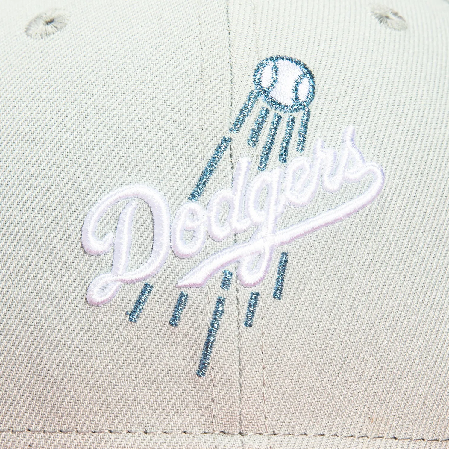 New Era 59Fifty Los Angeles Dodgers 60th Anniversary Patch Logo Hat - Grey, Red