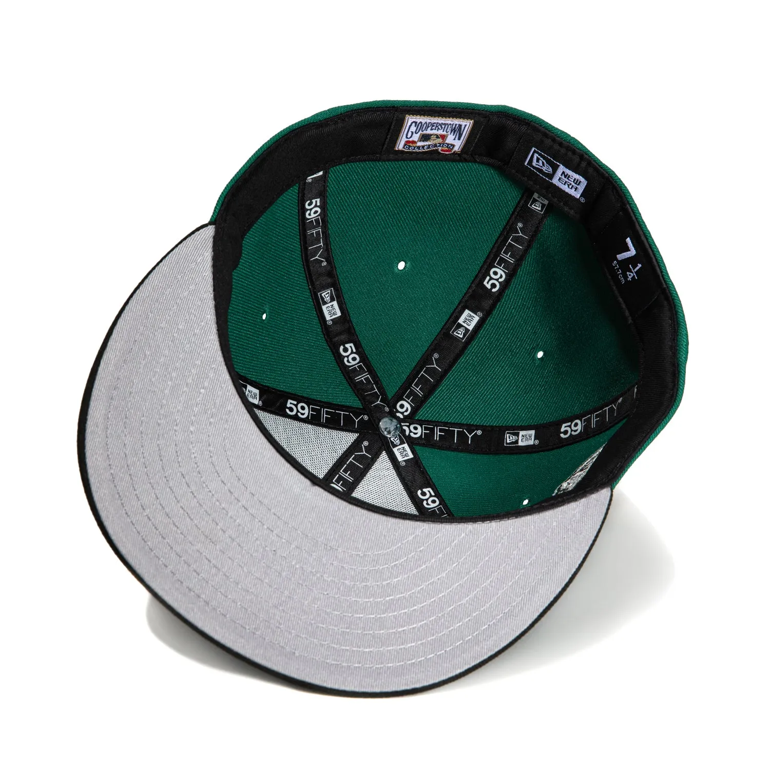 New Era 59Fifty Los Angeles Dodgers 60th Anniversary Patch Upside Down Hat - Green. Black. White