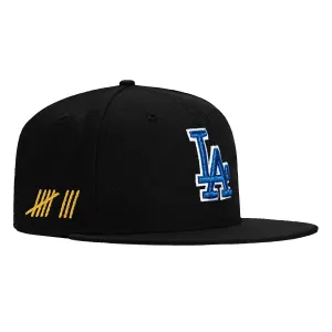 New Era 59Fifty Los Angeles Dodgers 8x Champions Patch City Hat - Black. Royal