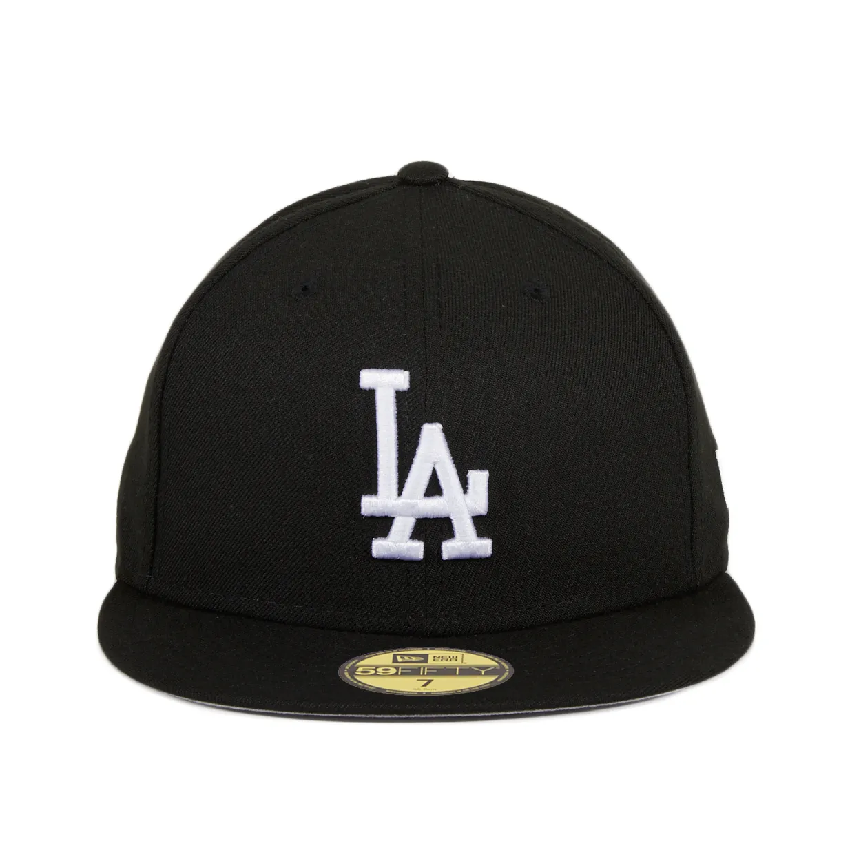 New Era 59Fifty Los Angeles Dodgers Hat - Black. White