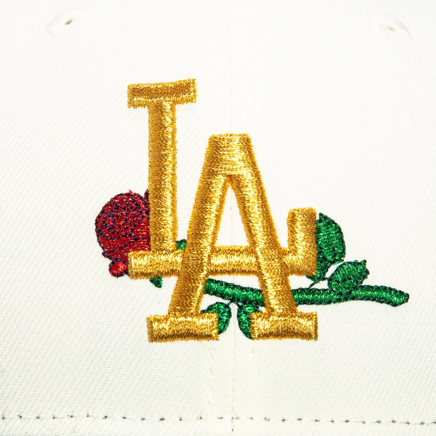 New Era 59Fifty Los Angeles Dodgers Rose Hat - White, Green