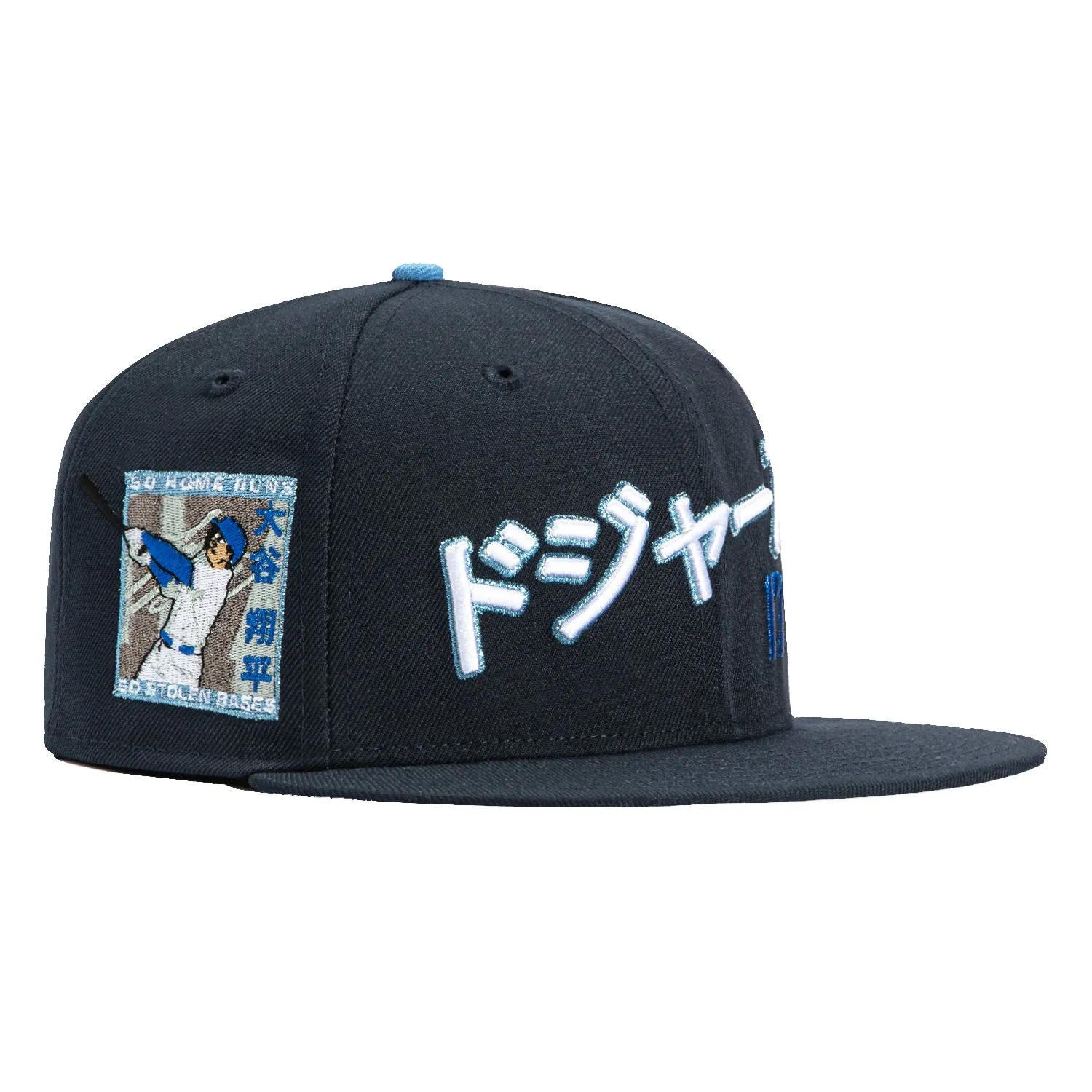 New Era 59Fifty Los Angeles Dodgers Shohei Ohtani 50/50 Patch Kanji Script Hat - Navy