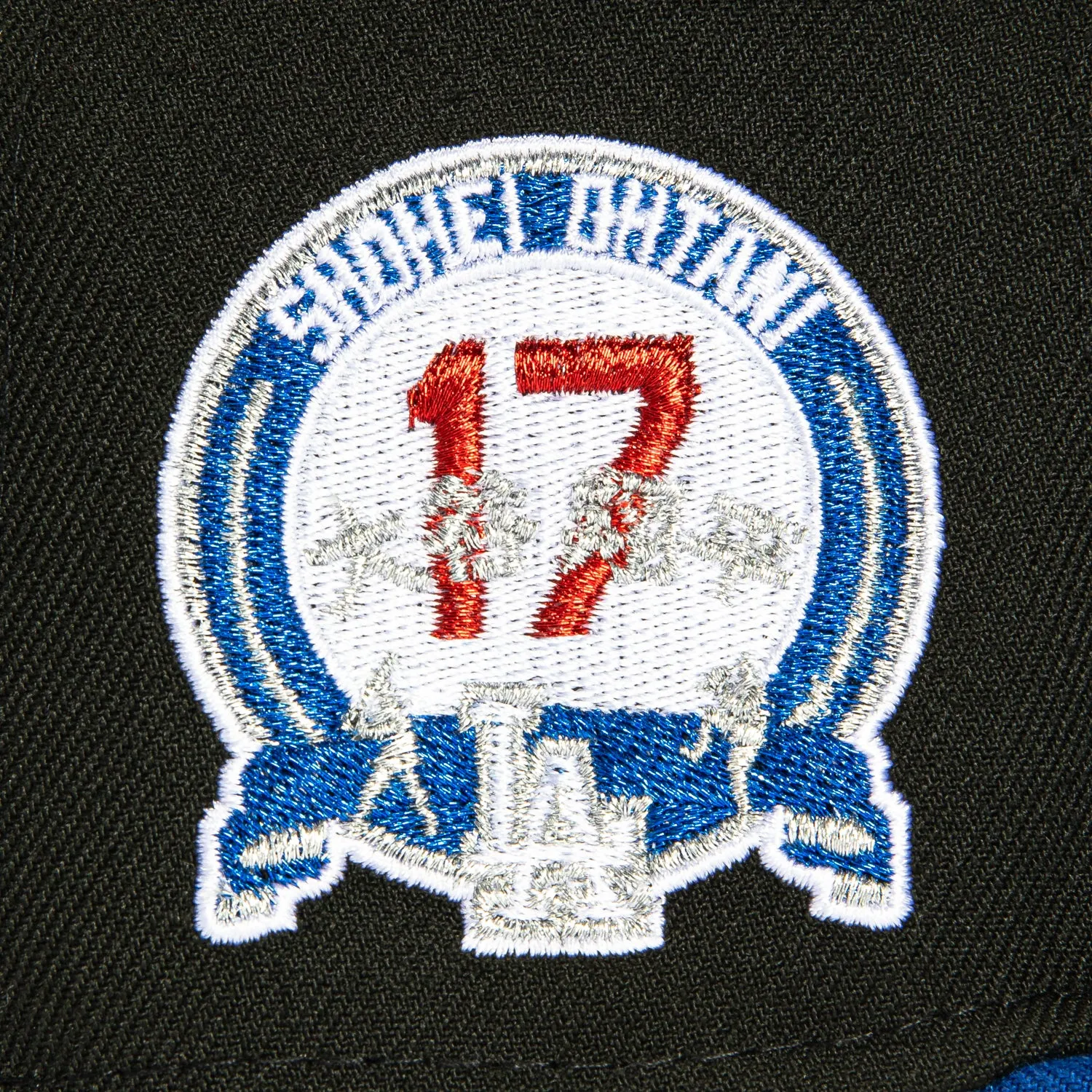 New Era 59Fifty Los Angeles Dodgers Shohei Ohtani Patch Script Hat - Black, Royal