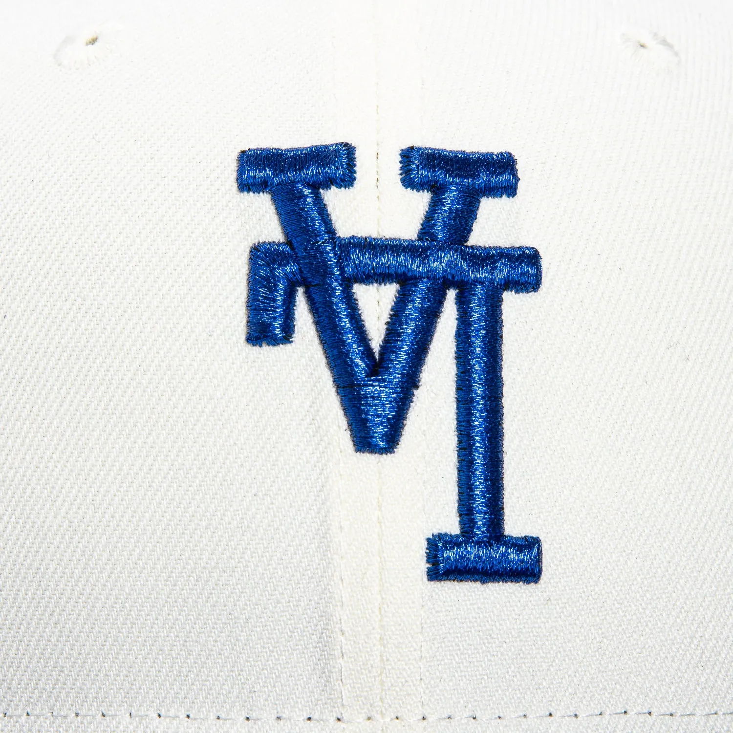 New Era 59Fifty Los Angeles Dodgers Upside Down Hat - White. Royal