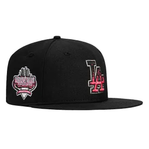 New Era 59Fifty Magma Los Angeles Dodgers 40th Anniversary Stadium Patch Hat - Black. Infrared