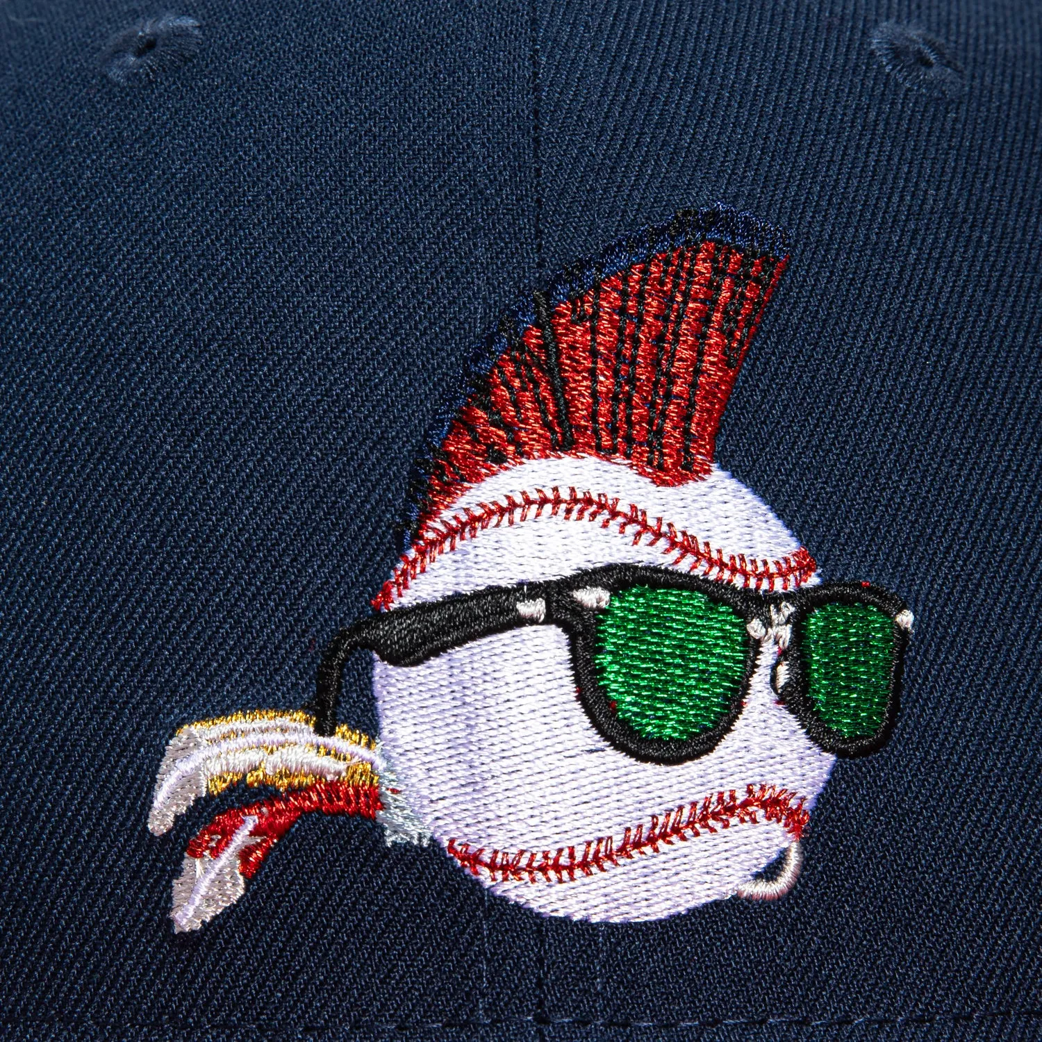 New Era 59Fifty Major League Wild Thing Hat - Navy. Red