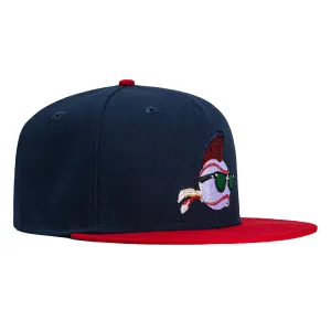 New Era 59Fifty Major League Wild Thing Hat - Navy. Red