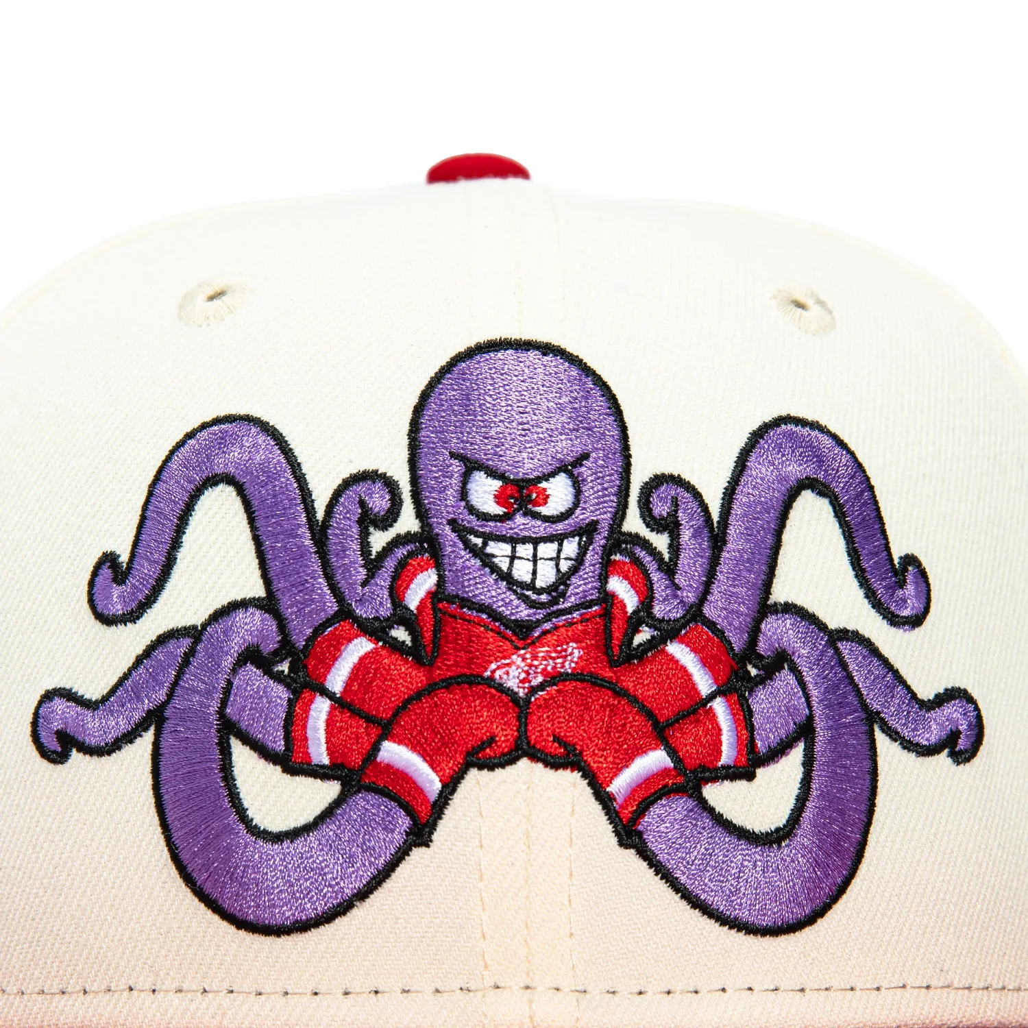 New Era 59Fifty Mascot Detroit Red Wings Al the Octopus Hat - White, Red