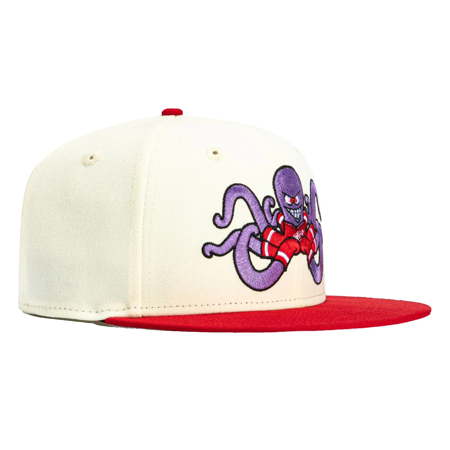 New Era 59Fifty Mascot Detroit Red Wings Al the Octopus Hat - White, Red