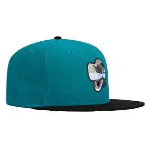 New Era 59Fifty Mascot San Jose Sharks SJ Sharkie Hat - Teal, Black