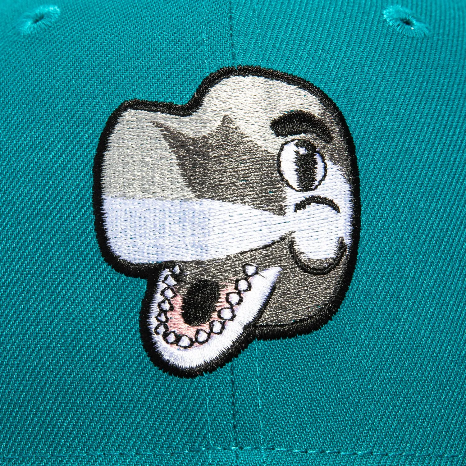 New Era 59Fifty Mascot San Jose Sharks SJ Sharkie Hat - Teal, Black