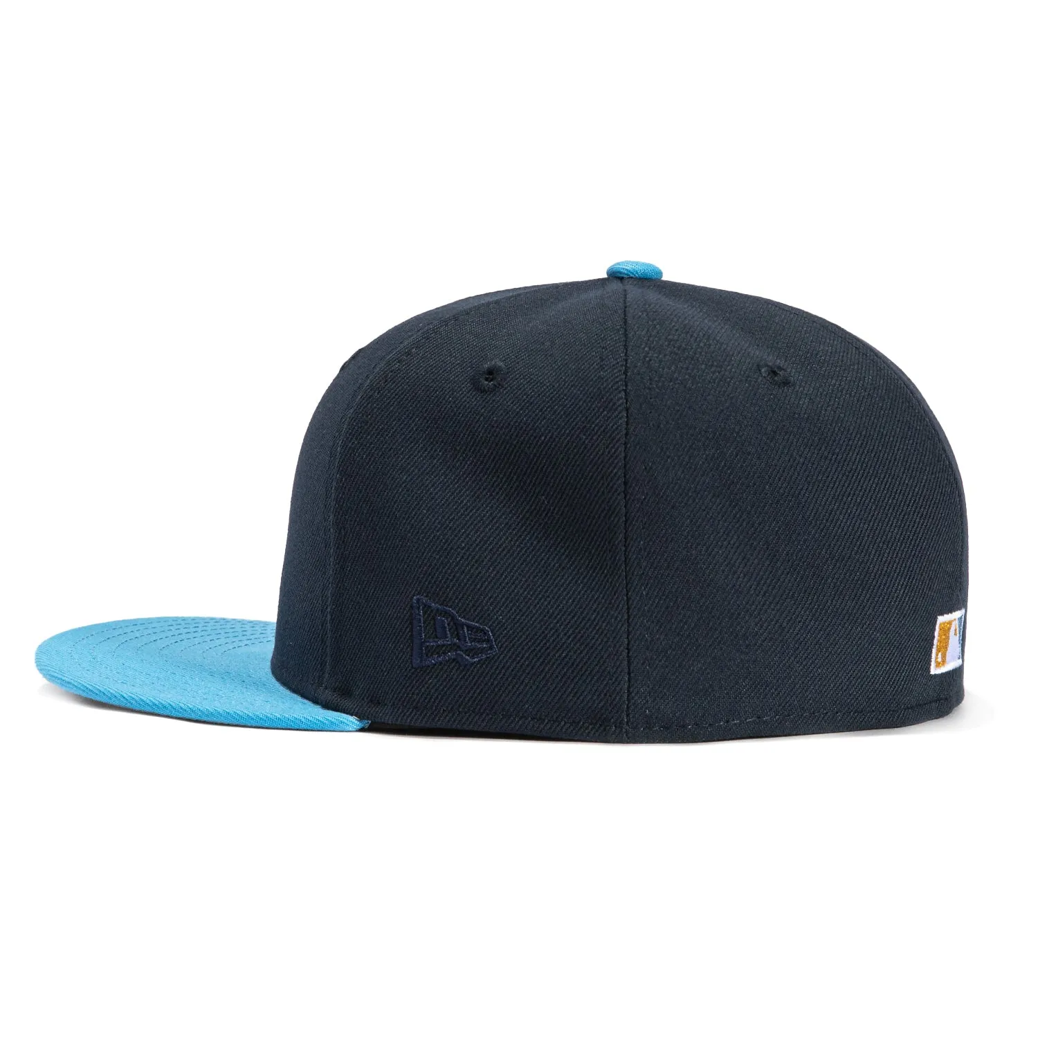 New Era 59Fifty Milwaukee Brewers County Stadium Patch Hat - Navy, Light Blue, Metallic Gold